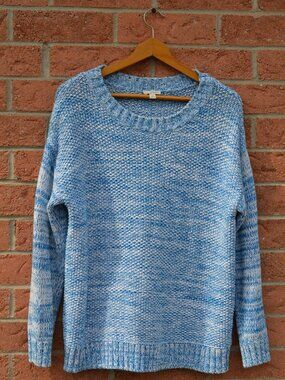 GAP blue marled crew sweather